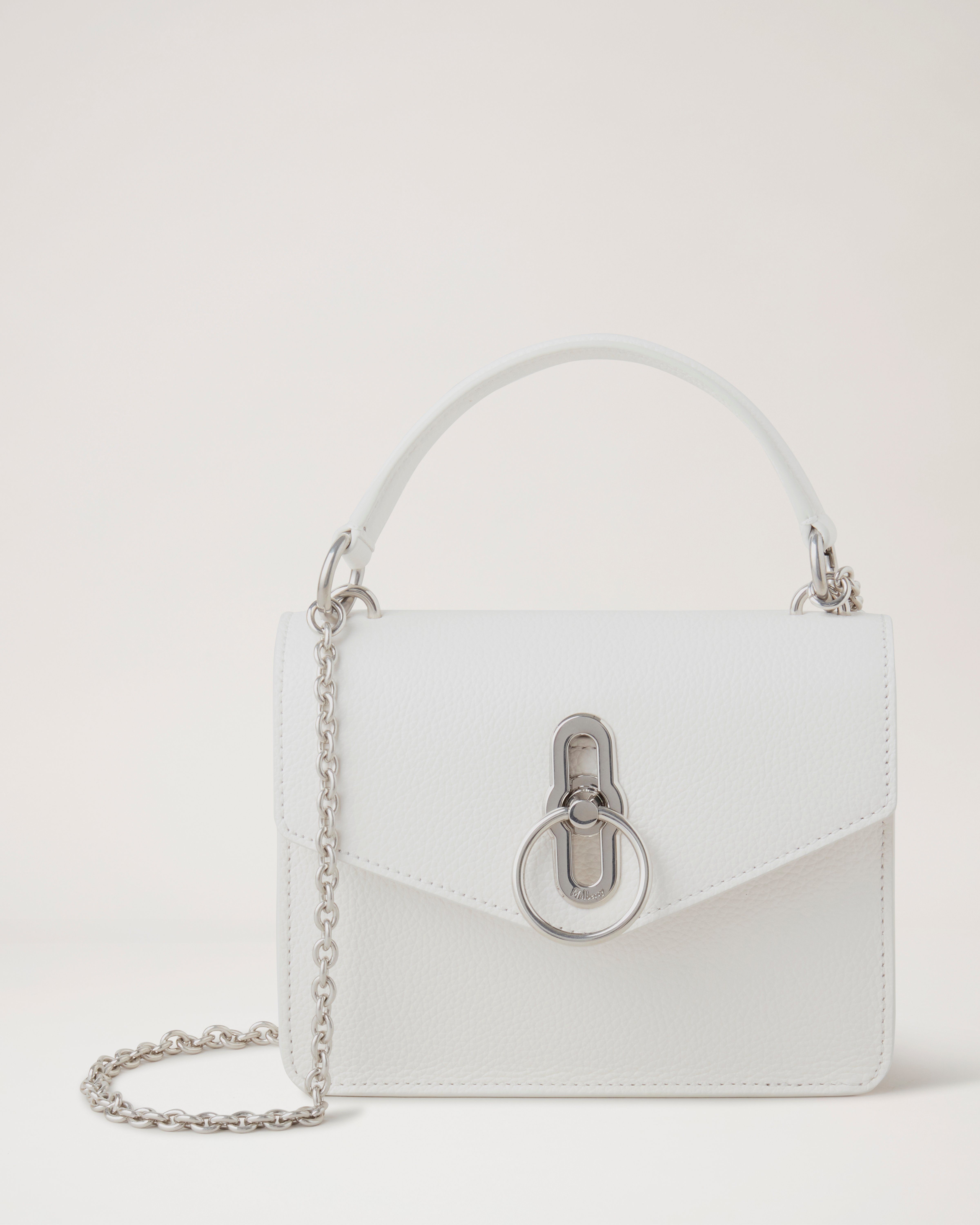 Small white leather online bag