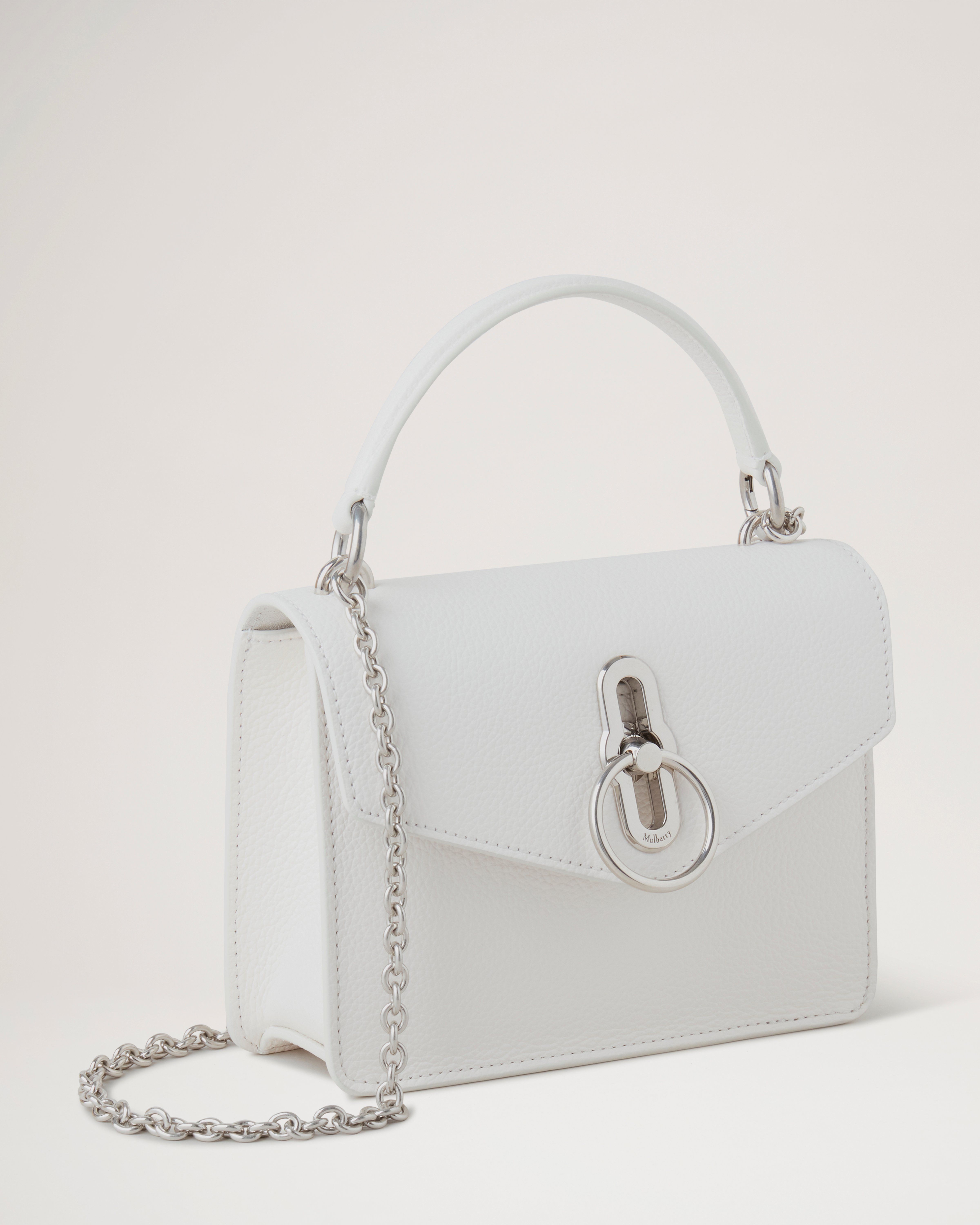 Small Amberley Crossbody White Small Classic Grain Amberley Mulberry