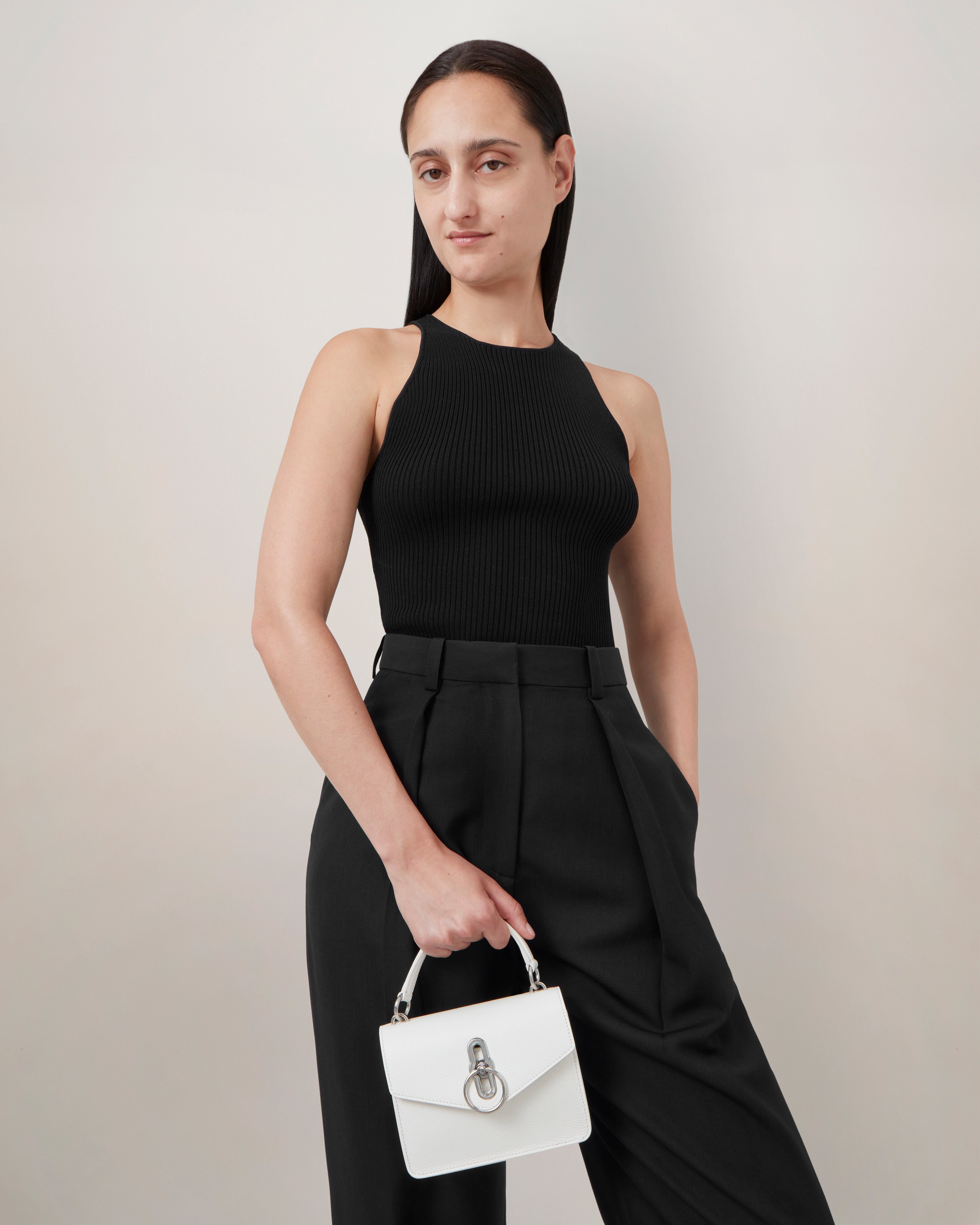 Small Amberley Crossbody White Small Classic Grain Amberley Mulberry