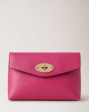 Mini Makeup Leather Pouch (Pink), Women's Fashion, Bags & Wallets