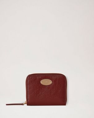 Mulberry Plaque Small Zip Around Purse