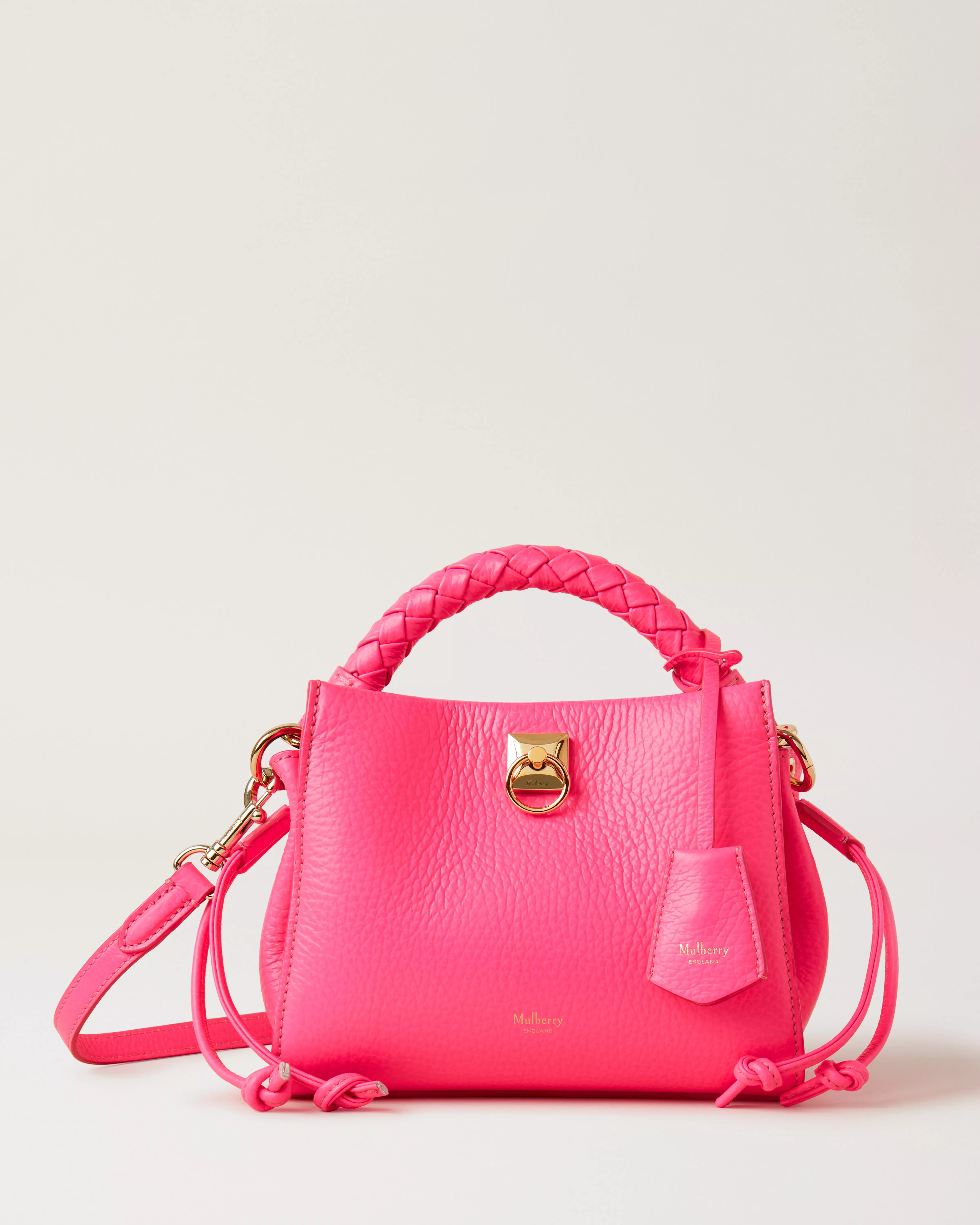 mini neon pink bag