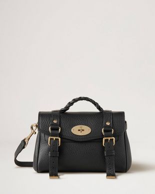 Mulberry, Bags, Mulberry Black Crossbody Leather Bag Gold Hardware