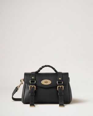 Mulberry Mini Bayswater Calfskin Leather Convertible Backpack - Black