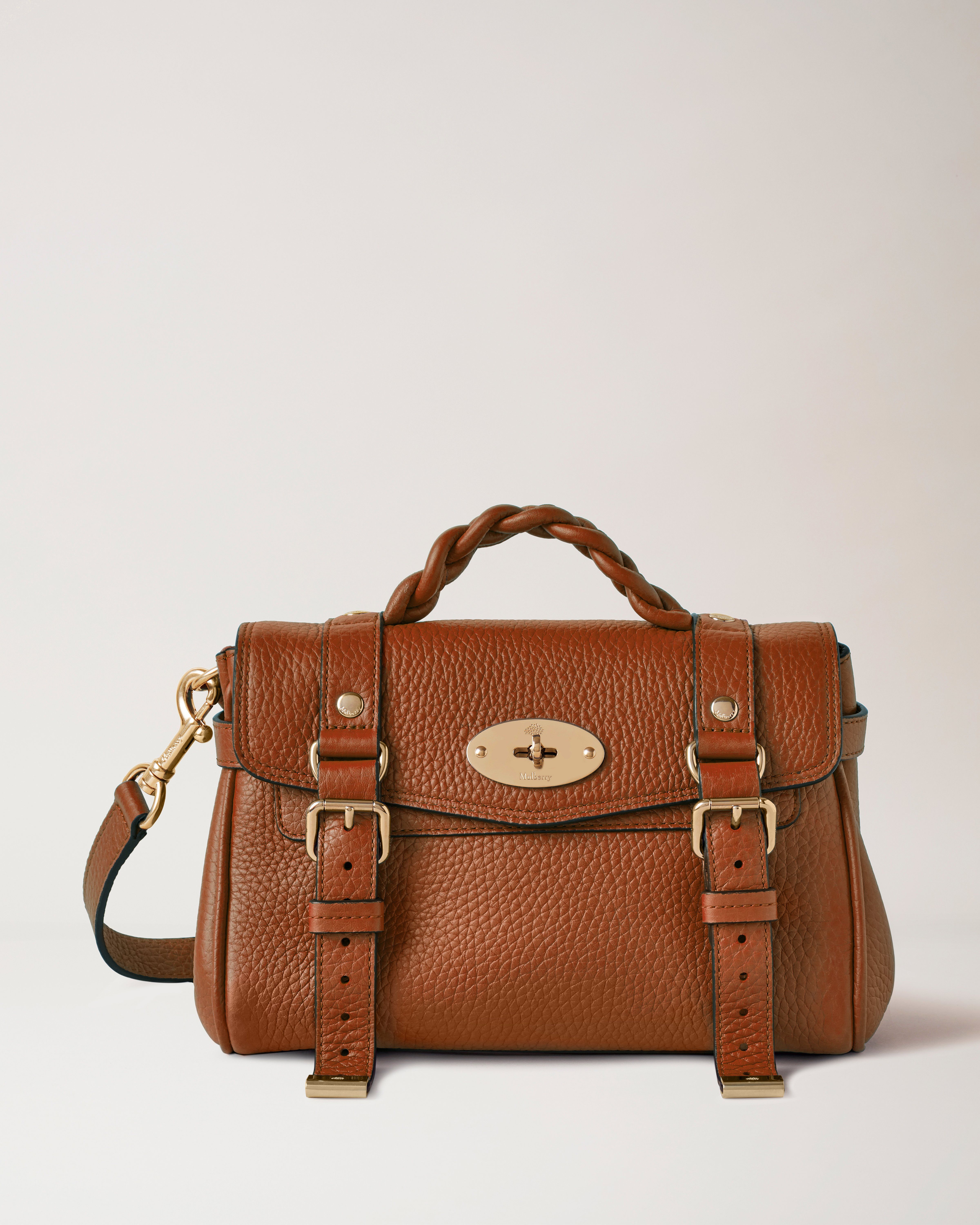 Inspirere Abe nøgle Mini Alexa | Chestnut Heavy Grain | Mini & Micro Bags | Mulberry