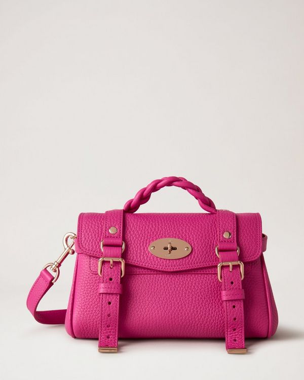 Womens Pink Coloured Satchel Bag