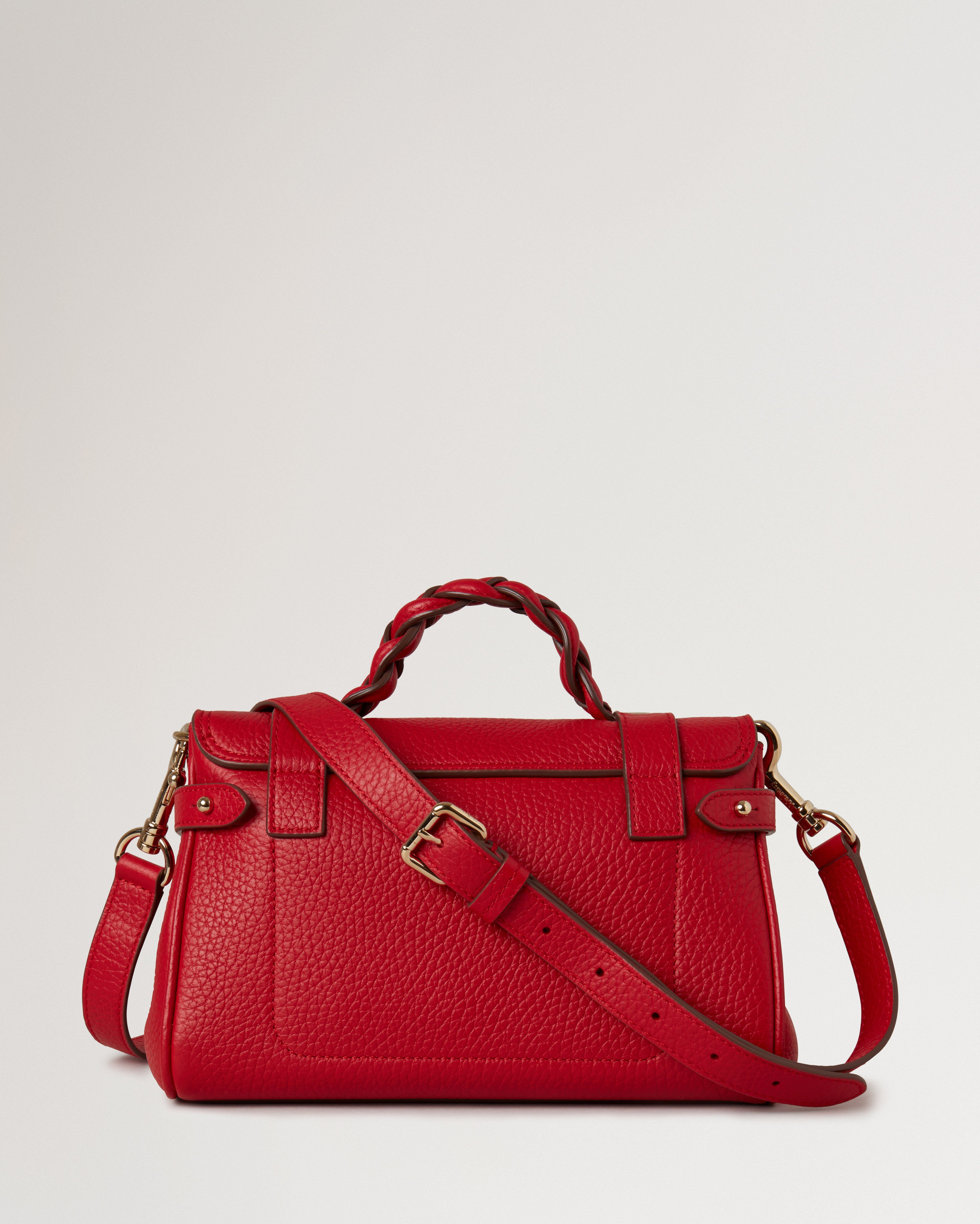 Mulberry | Mini Alexa | Scarlet Red Heavy Grain | Women