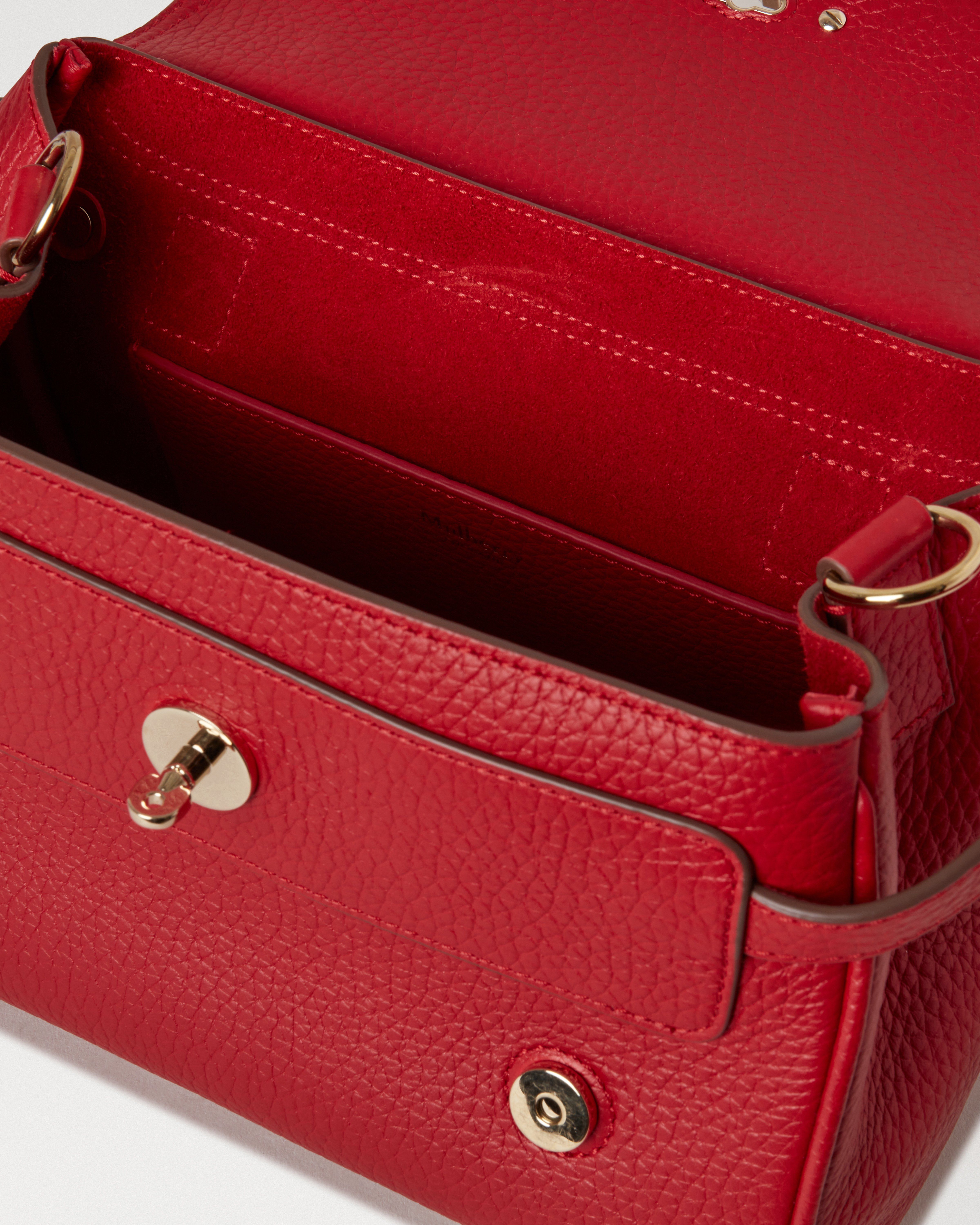 Mini Alexa | Scarlet Red Heavy Grain | Women | Mulberry