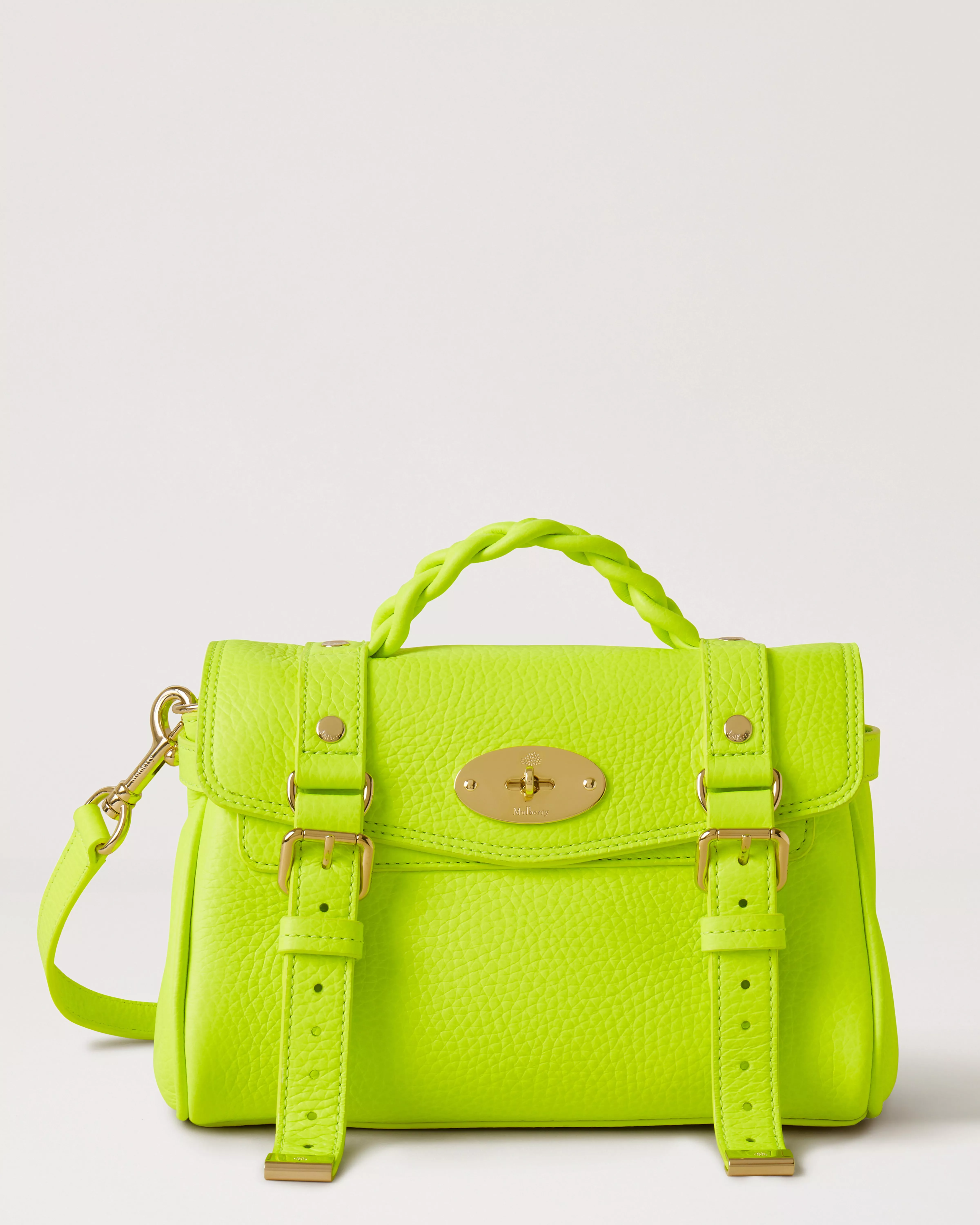 mini neon yellow bag