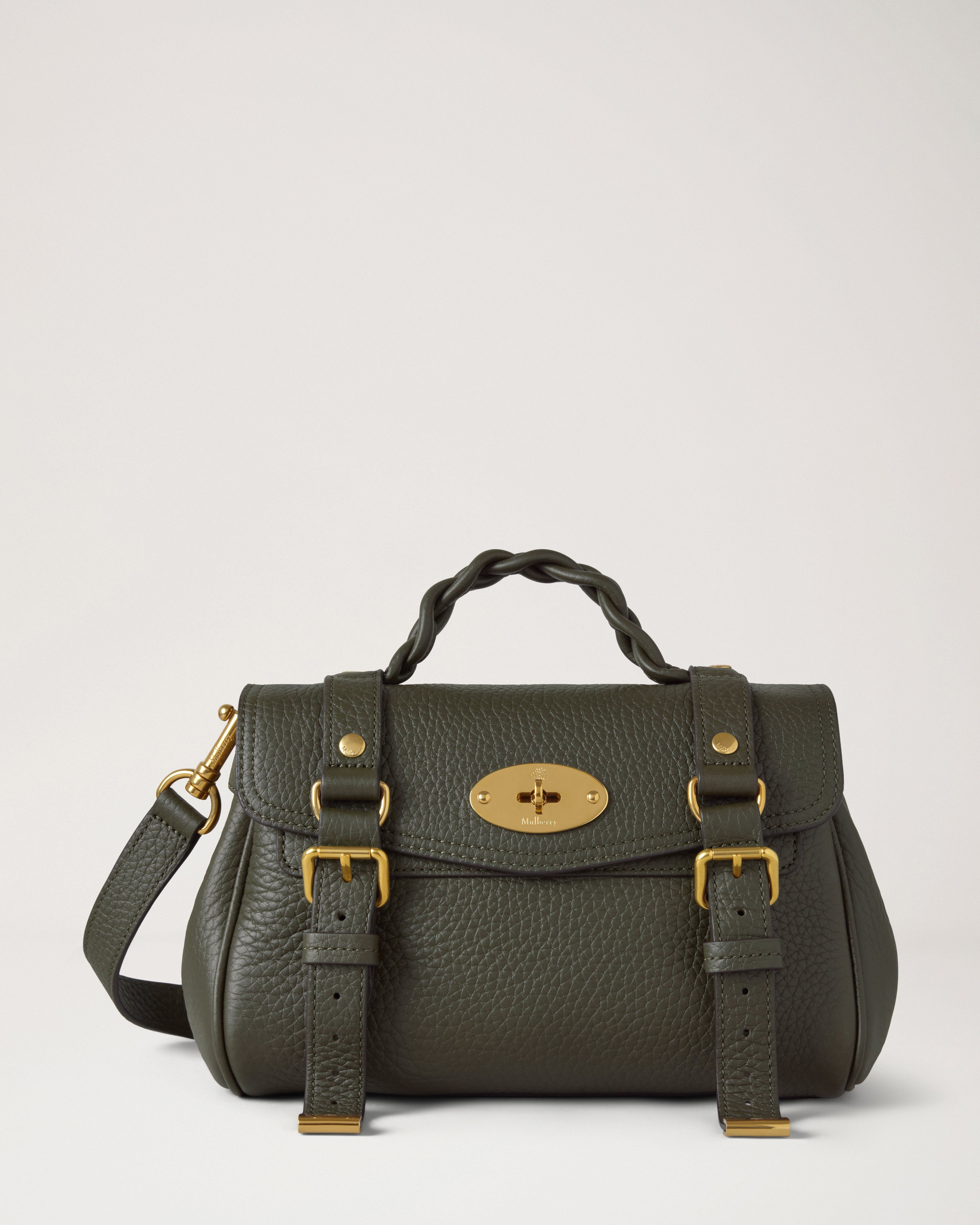 Mulberry | Mini Alexa | Juniper Green Heavy Grain | Women