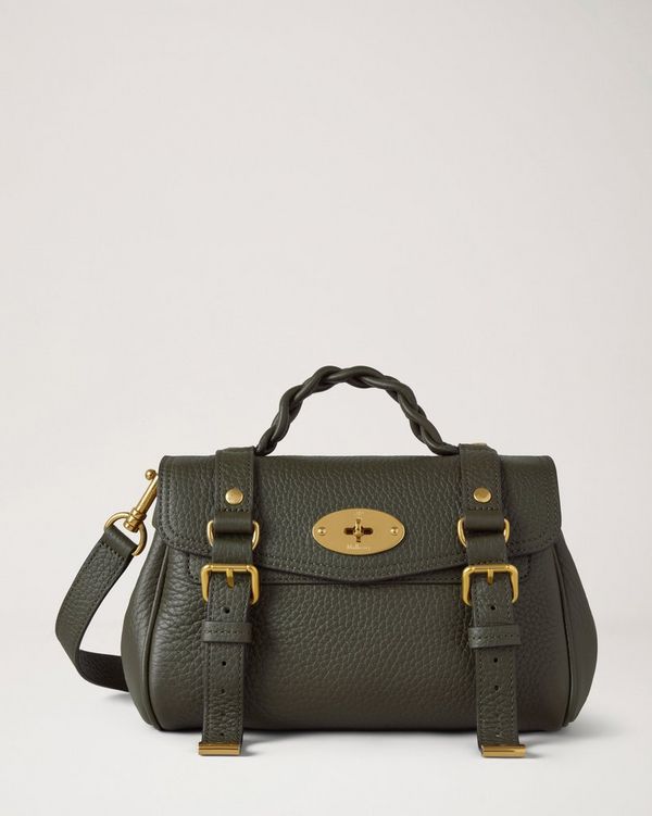 Mulberry | Mini Alexa | Juniper Green Heavy Grain | Women