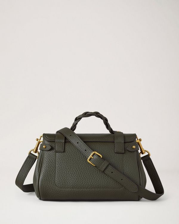 Maulbeere バッグ オリーブグリーン Mulberry | Mini Alexa | Juniper Green Heavy Grain | Top Handle Bags