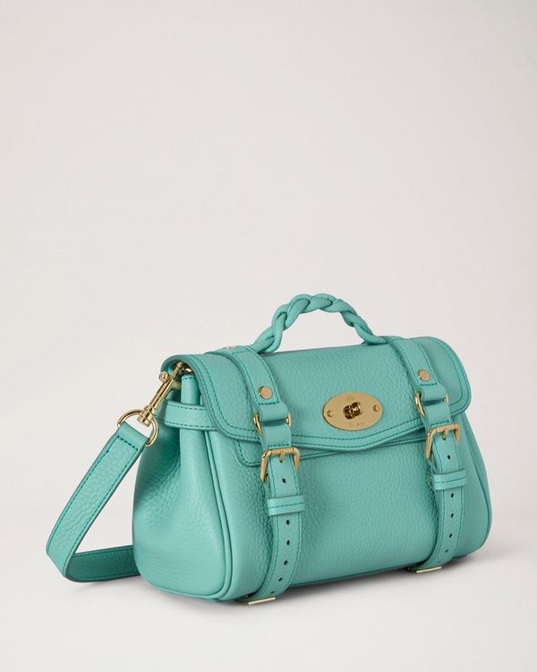 Mulberry | Mini Alexa | Marina Blue Heavy Grain | The Occasionwear