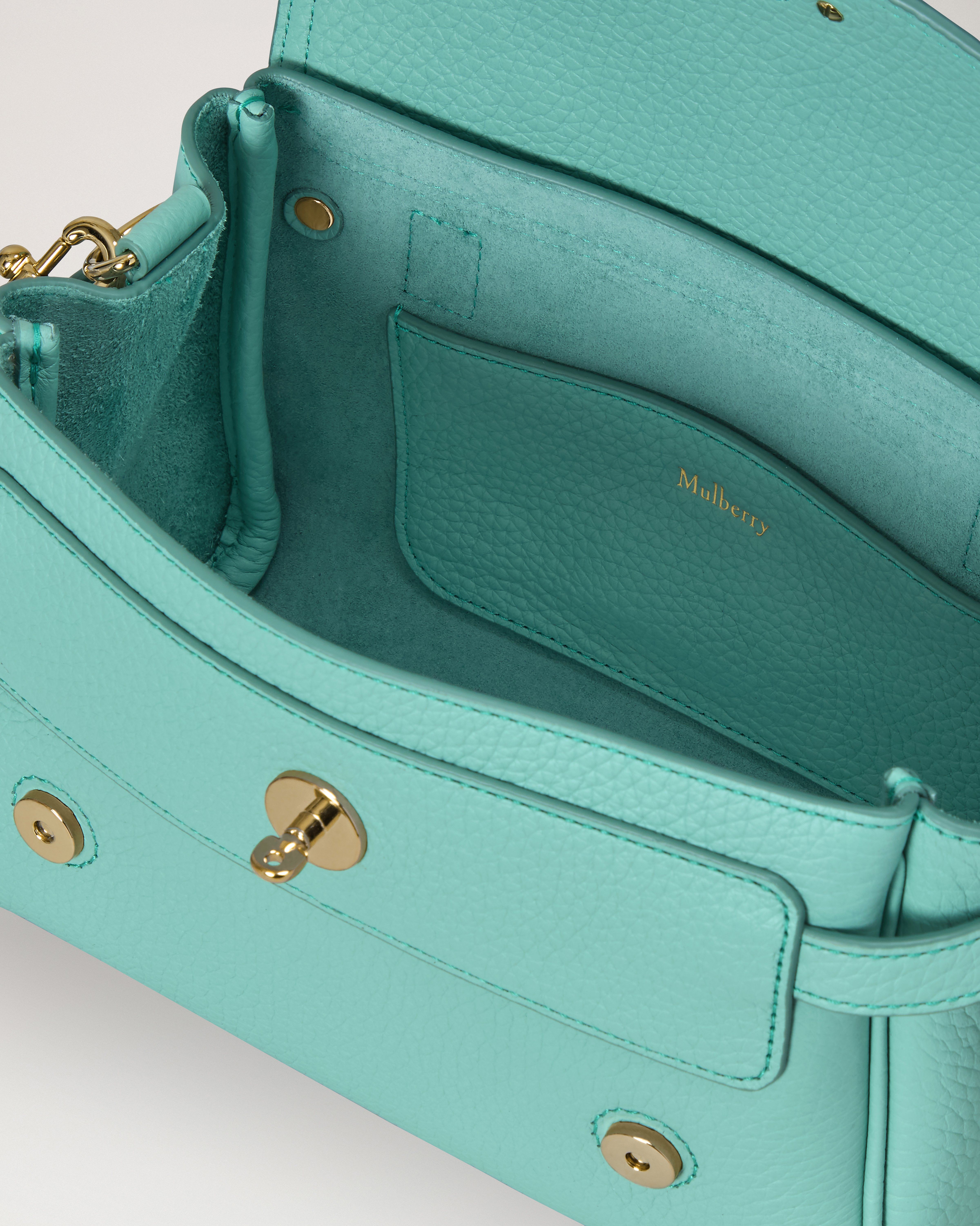 Mulberry | Mini Alexa | Marina Blue Heavy Grain | The Occasionwear