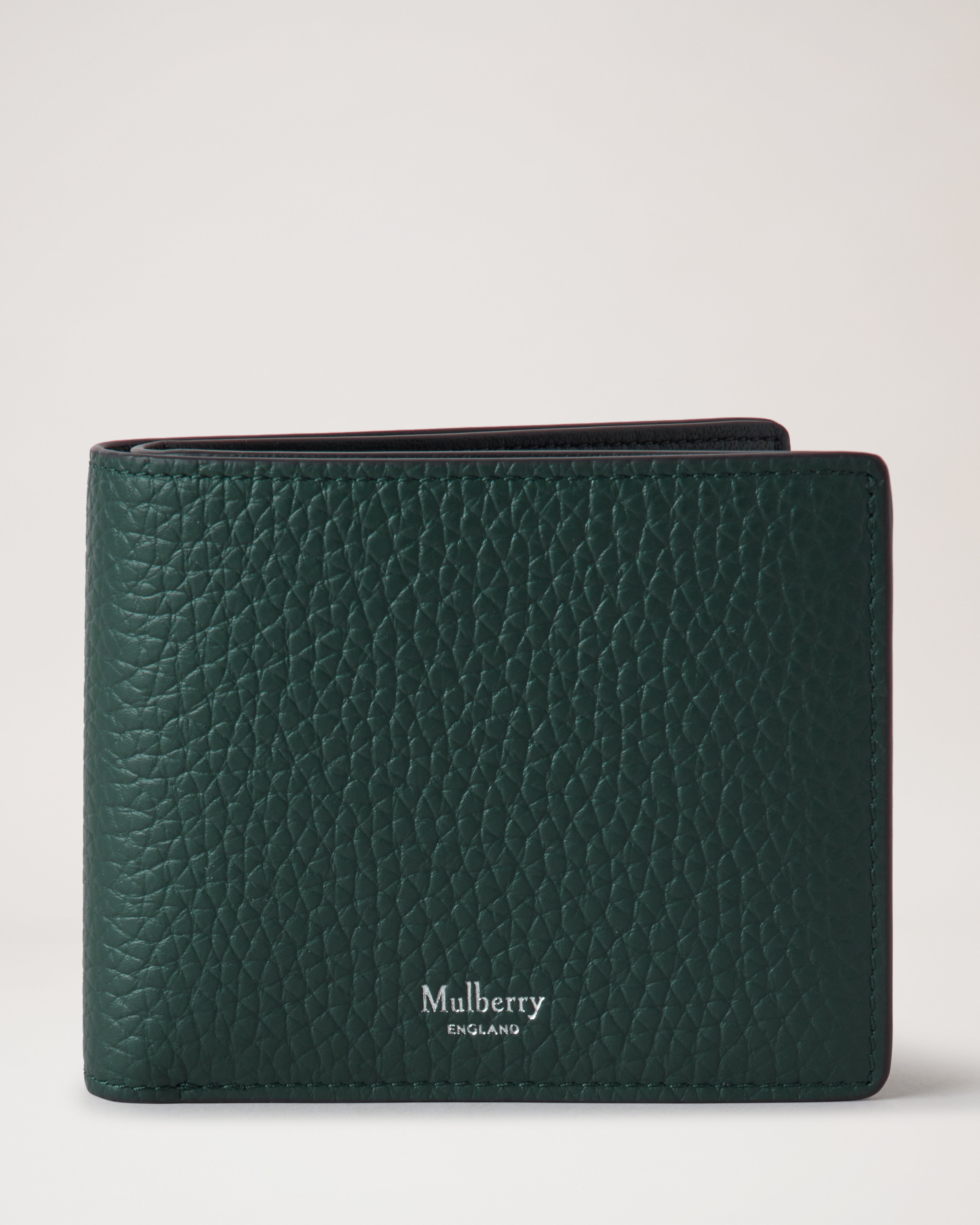 8 Card Wallet | Mulberry Green Heavy Grain | Men | Mulberry