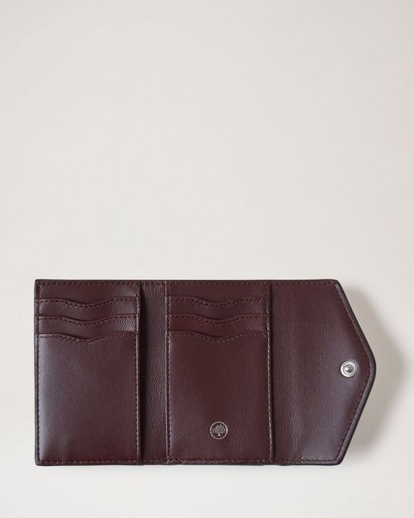 Mulberry | Folded Multi-Card Wallet | Charcoal Heavy Grain