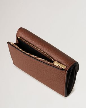 Mulberry レザー お財布 外ポケット付き Mulberry（マルベリー） Small Continental French Purse 二つ折り財布