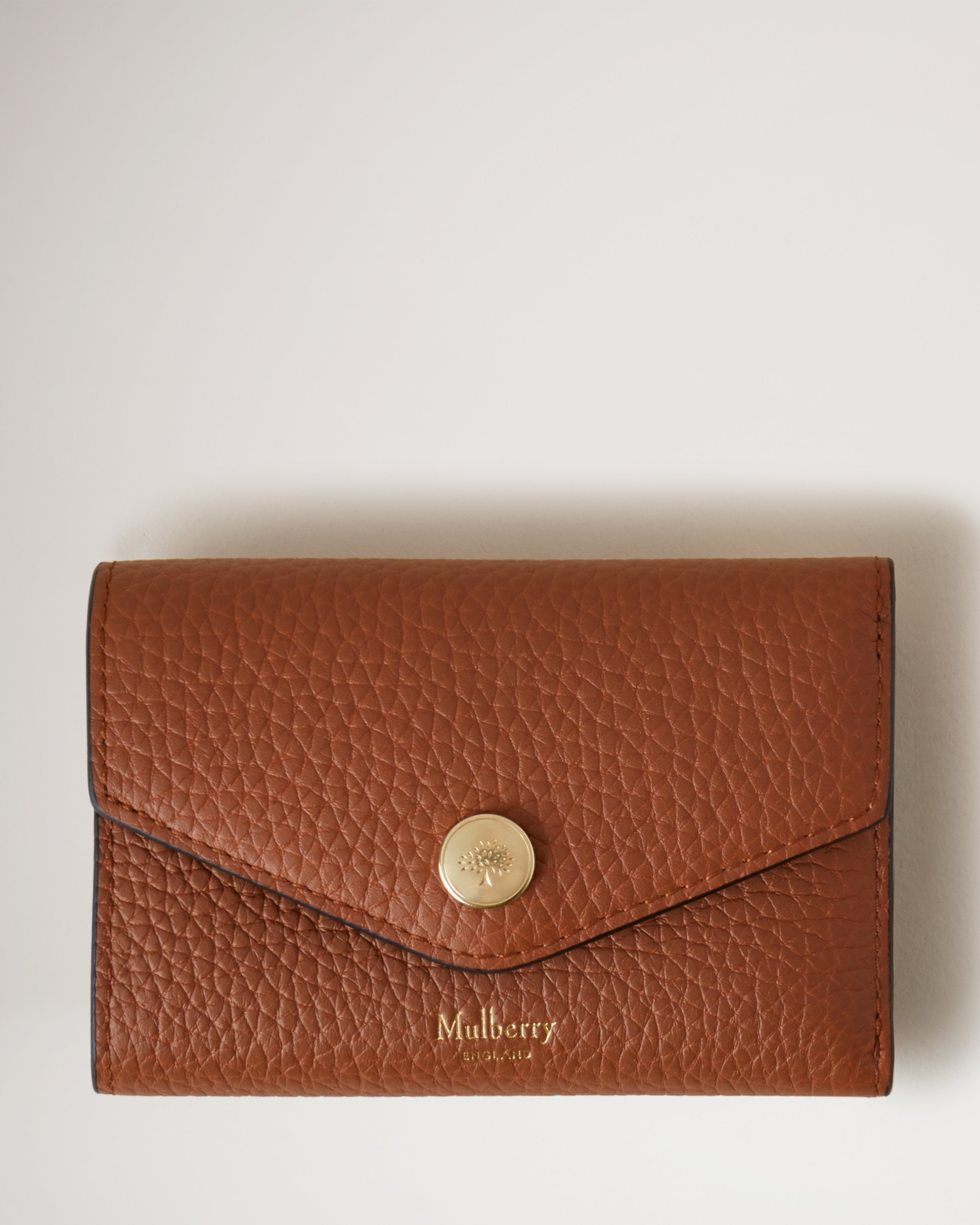 Folded Multi-Card Wallet | Chestnut Heavy Grain | Women | Mulberry