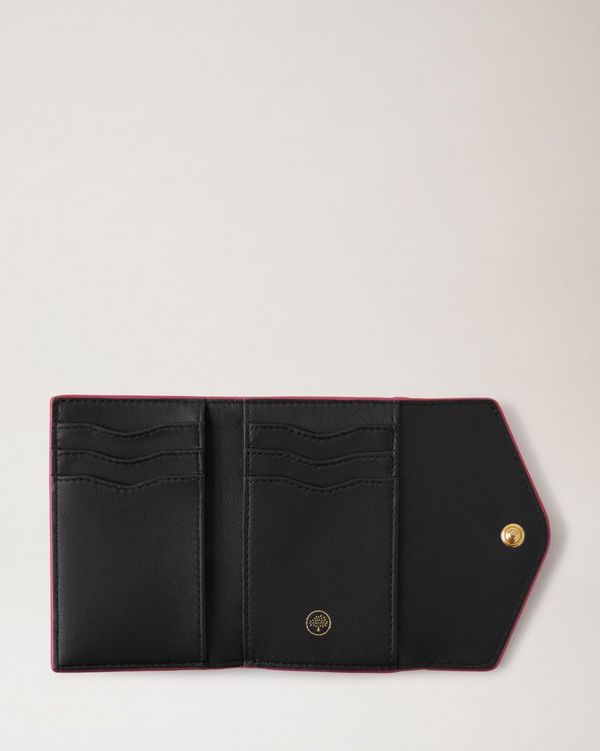Folded Multi-Card Wallet | Mulberry Pink Heavy Grain | Women | Mulberry