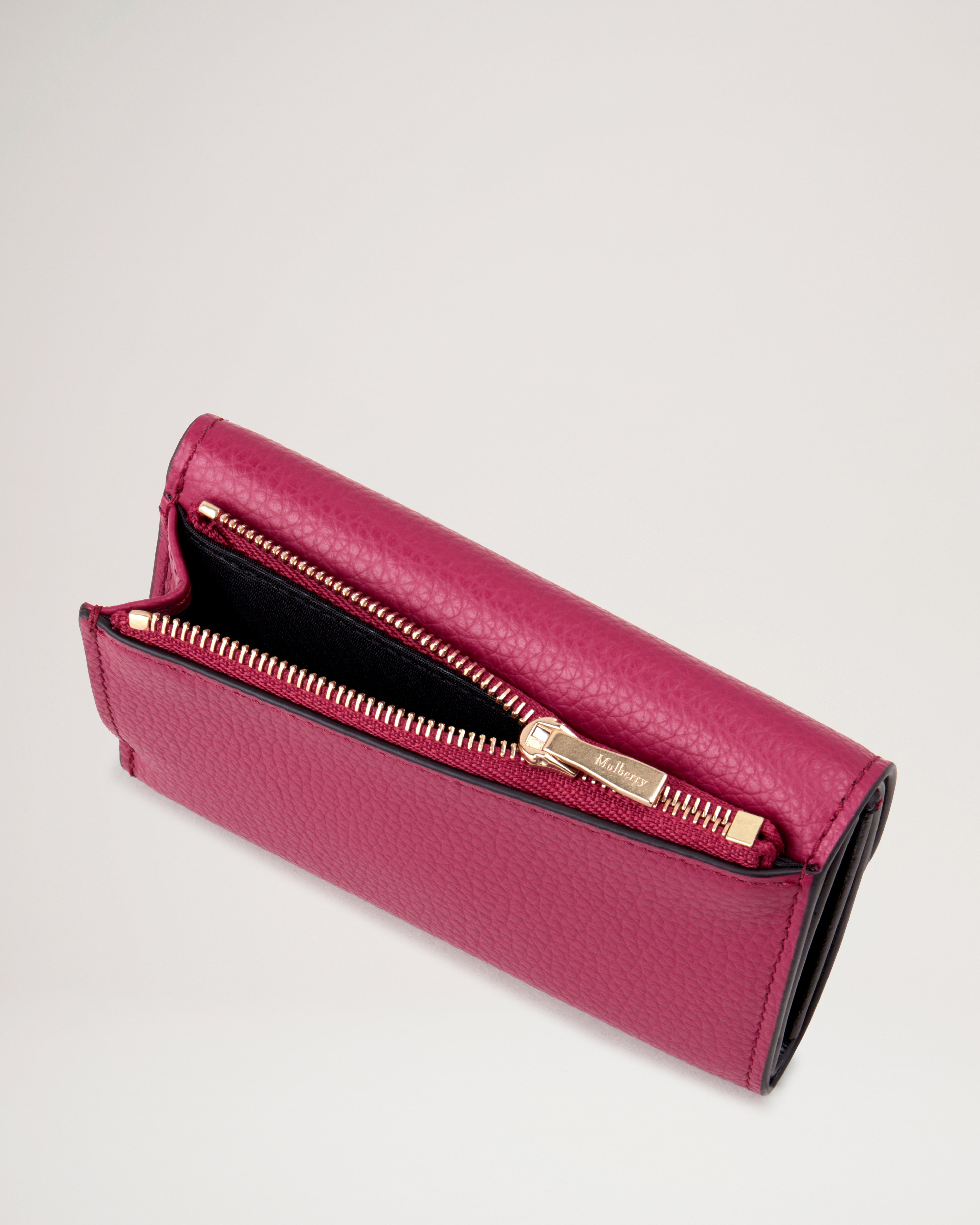 Darley Folded Multi-Card Wallet, Wild Berry Small Classic Grain, Women