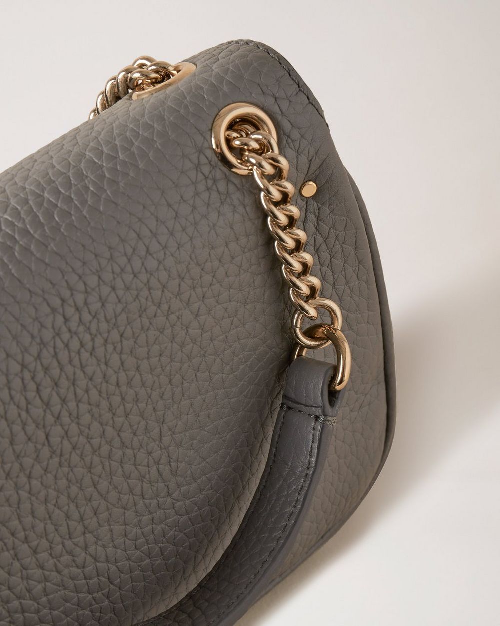 Mini Darley Shoulder Bag Charcoal Heavy Grain Darley Mulberry