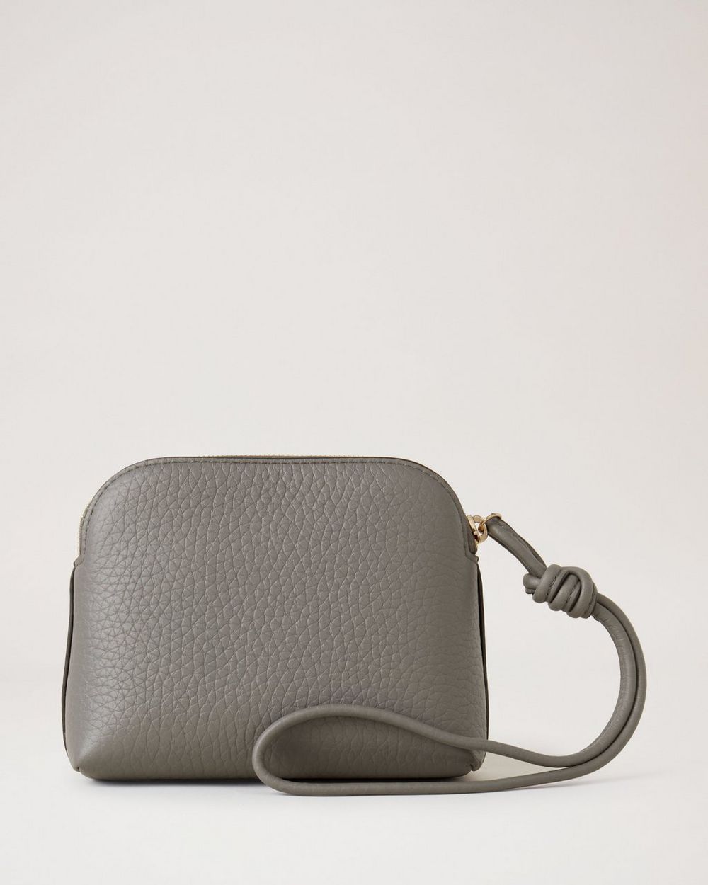 Press Stud Pouch Charcoal Heavy Grain Women Mulberry