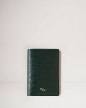 Folded Multi-Card Wallet  Mulberry Green Small Classic Grain