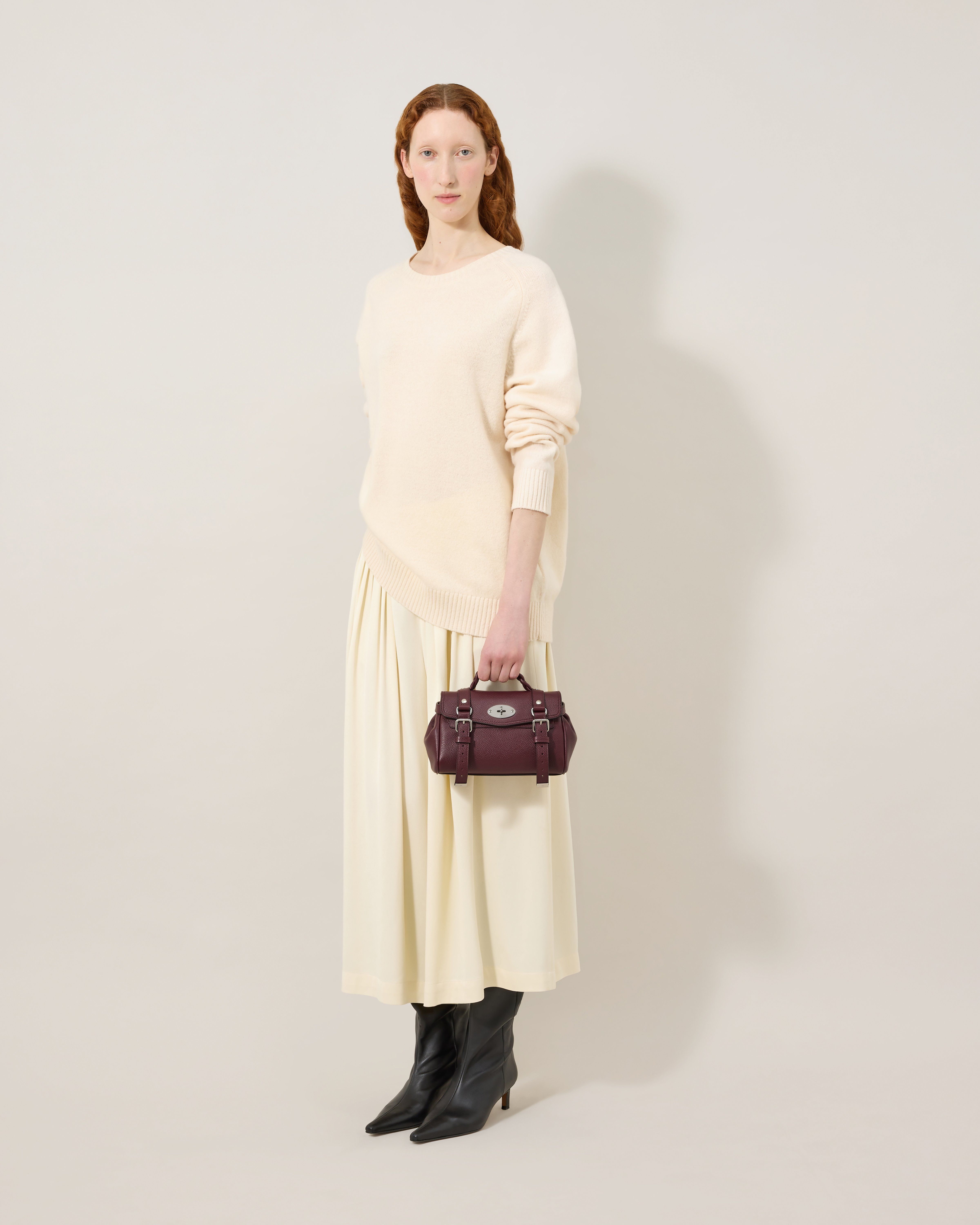Mulberry | ミニ アレクサ | ブラックチェリー スモール クラシック