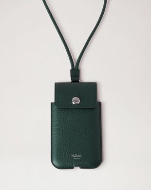 City Phone Pouch Mulberry Green Heavy Grain Women Mulberry