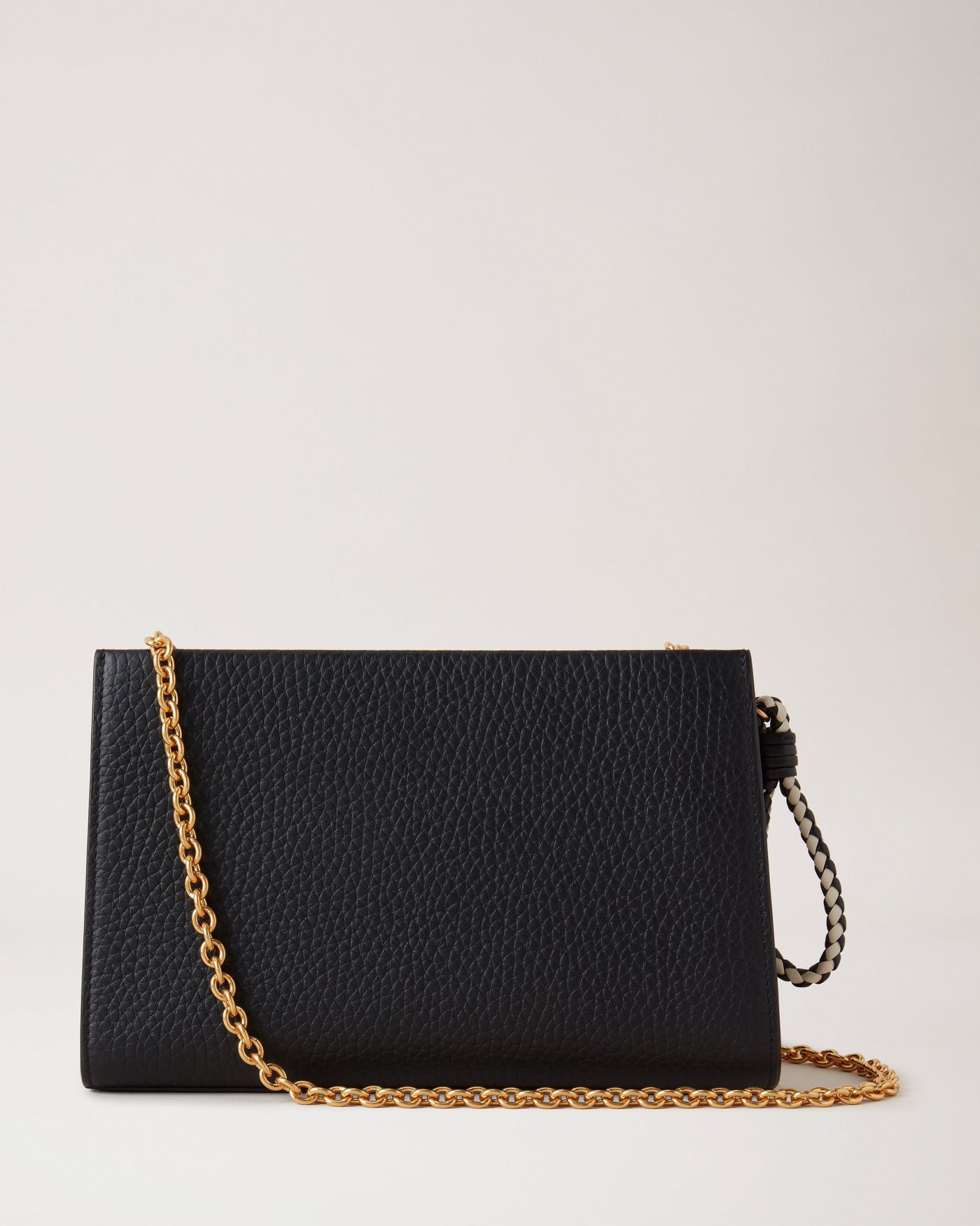 Iris Wallet on Chain | Black Heavy Grain | Women | Mulberry