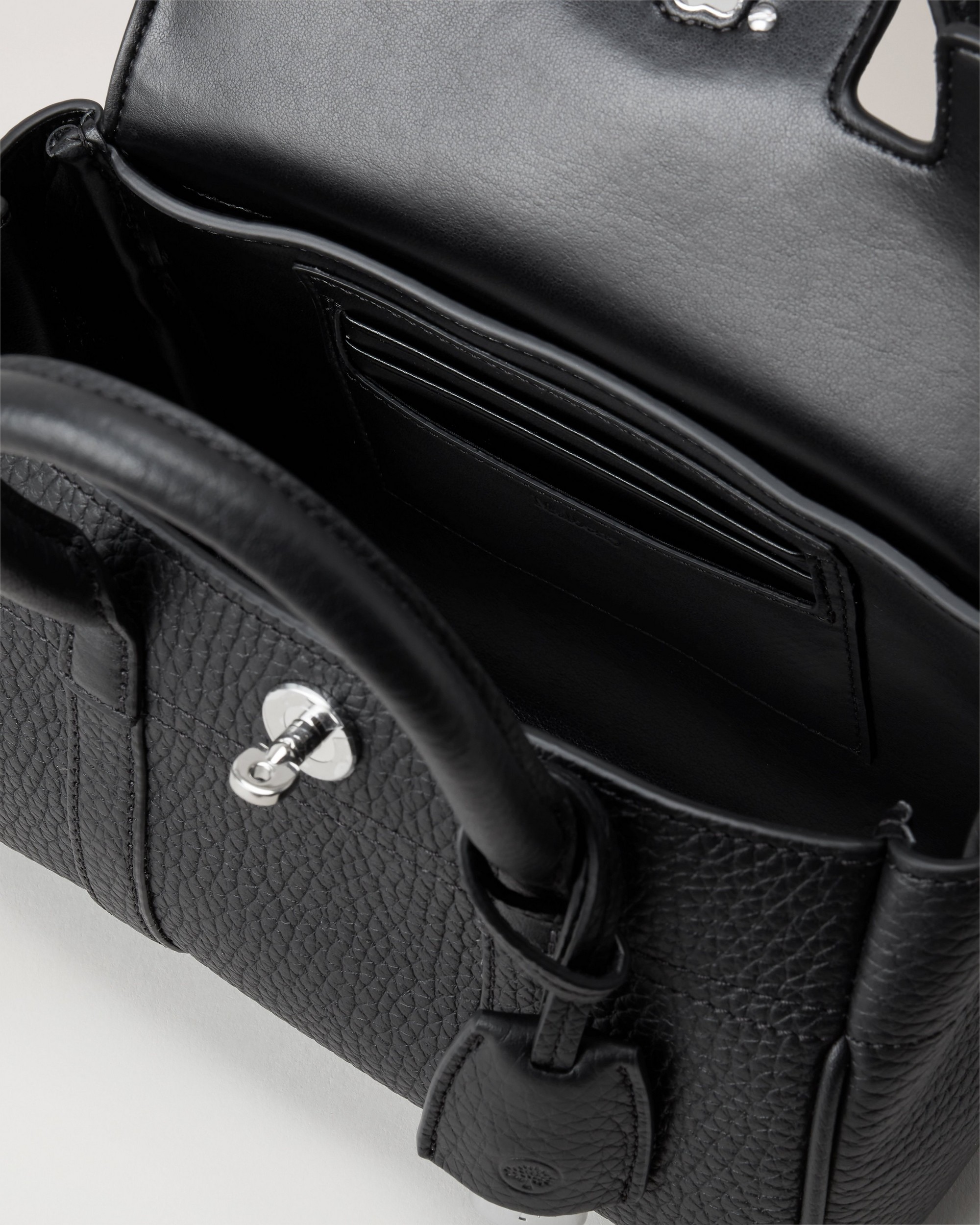 Mulberry | ミニ ベイズウォーター | ブラック ヘビー グレイン Mulberry | ミニ ベイズウォーター | ブラック ヘビー グレイン