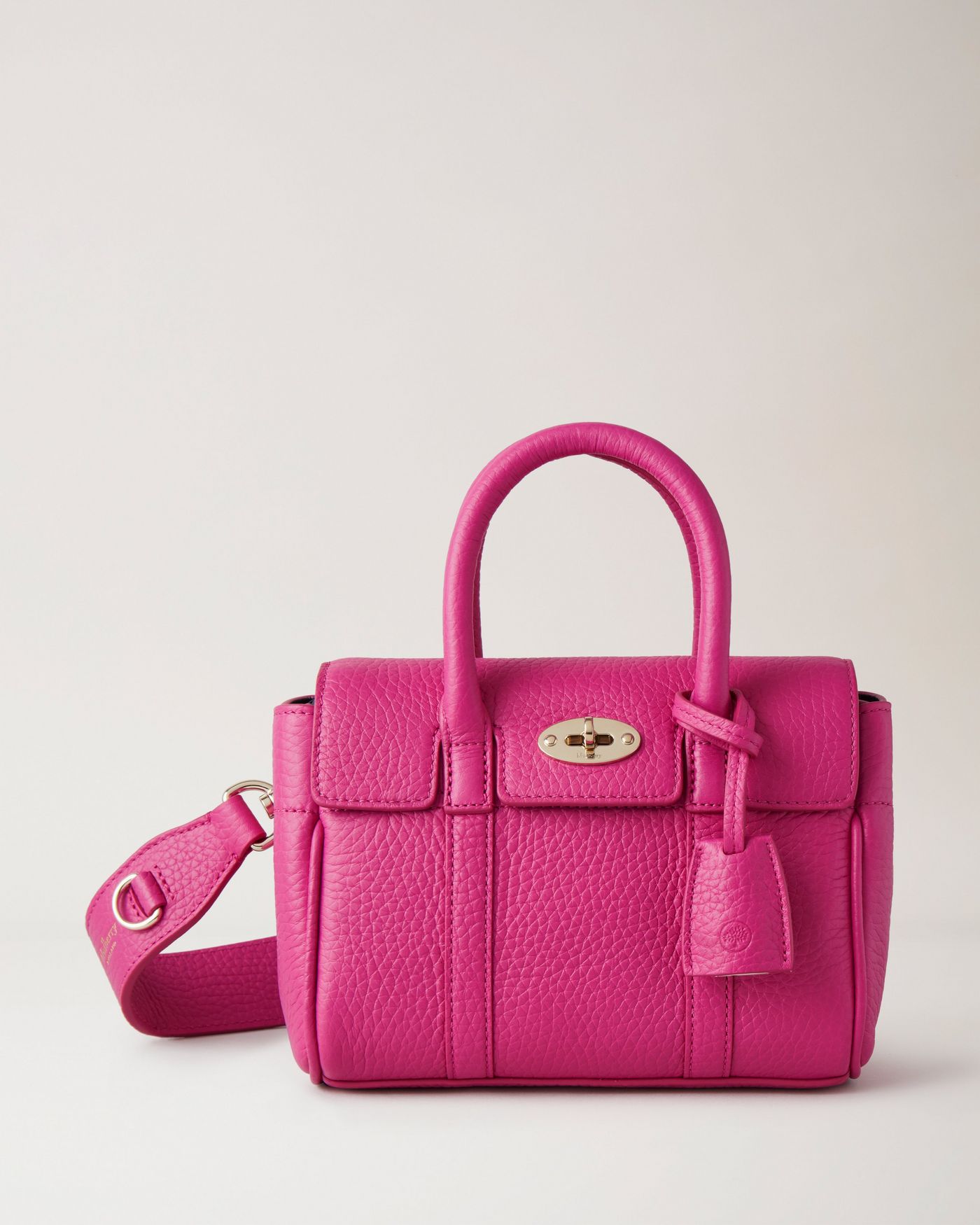 Mini Bayswater | Mulberry Pink Heavy Grain | Women | Mulberry