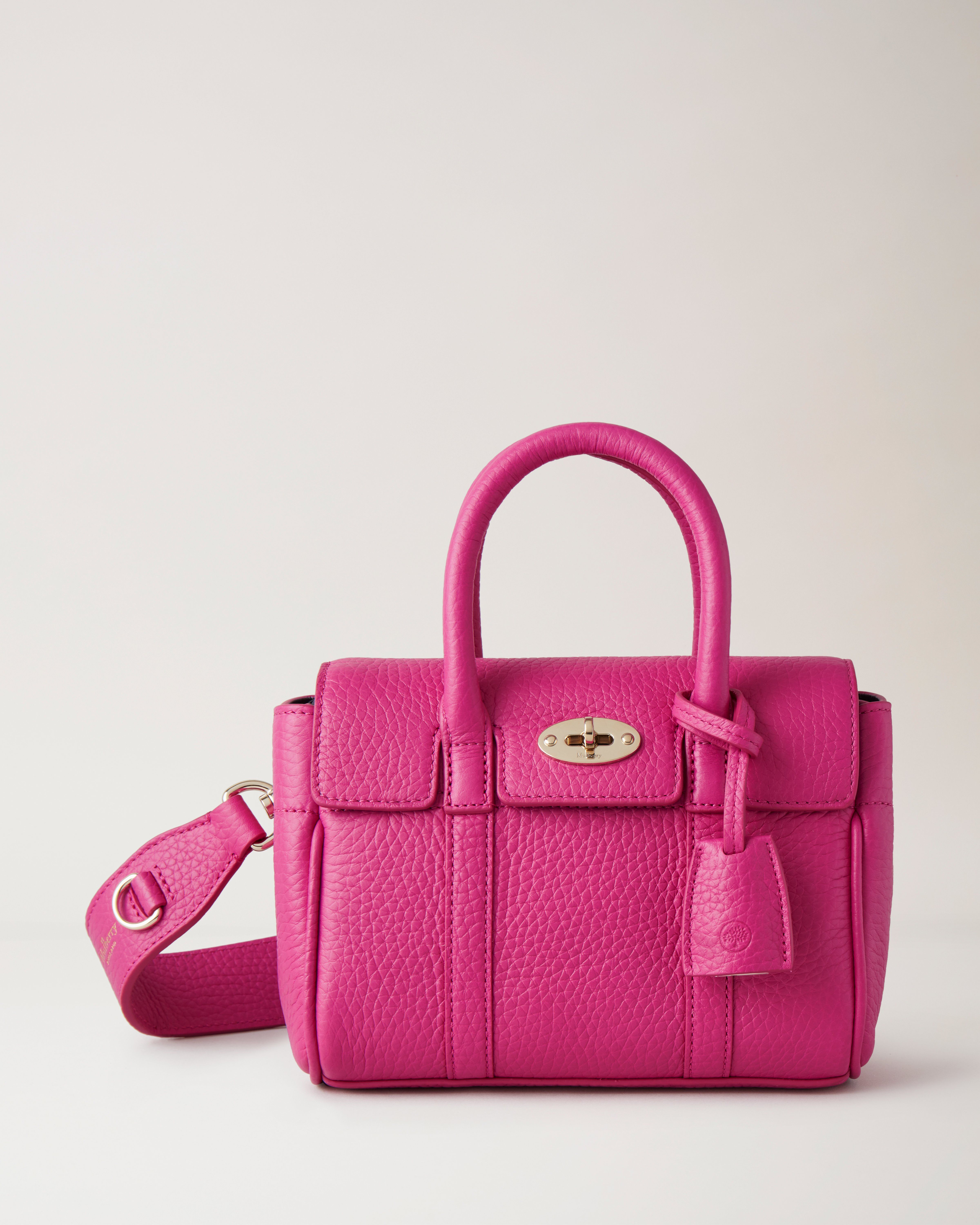 Mini Bayswater Mulberry Pink Heavy Grain Bayswater Mulberry