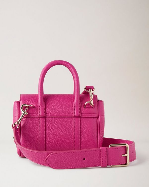 Mini Bayswater | Mulberry Pink Heavy Grain | Family | Mulberry