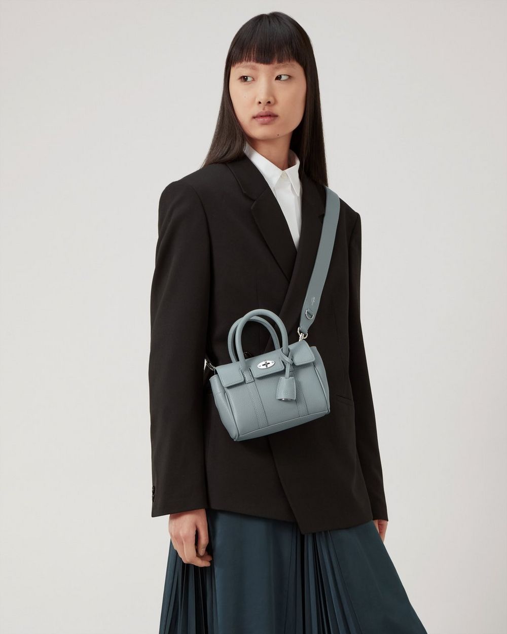 Mini Bayswater | Cloud Small Classic Grain | Bayswater | Mulberry