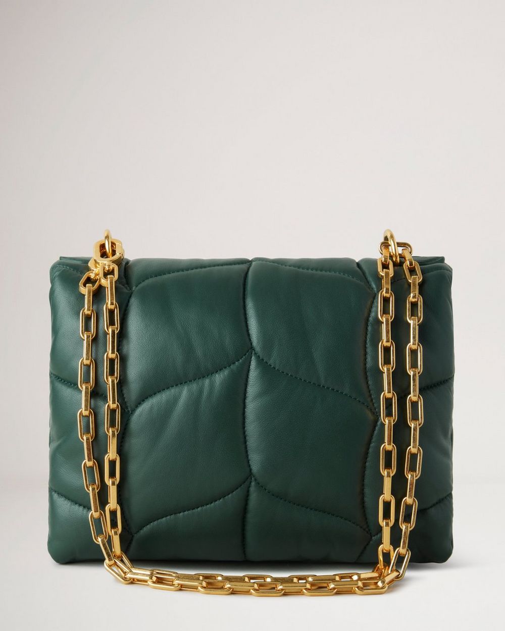 Little Softie | Mulberry Green Pillow Effect Nappa Leather | Softie ...