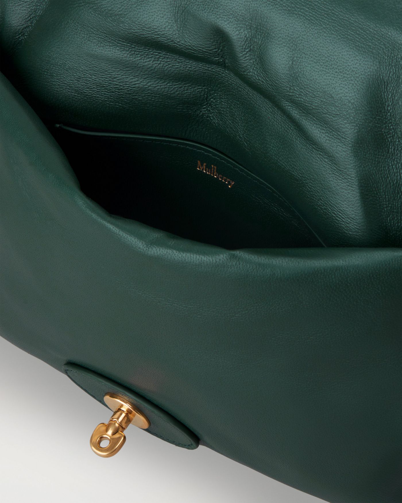 Little Softie | Mulberry Green Pillow Effect Nappa Leather | Softie ...