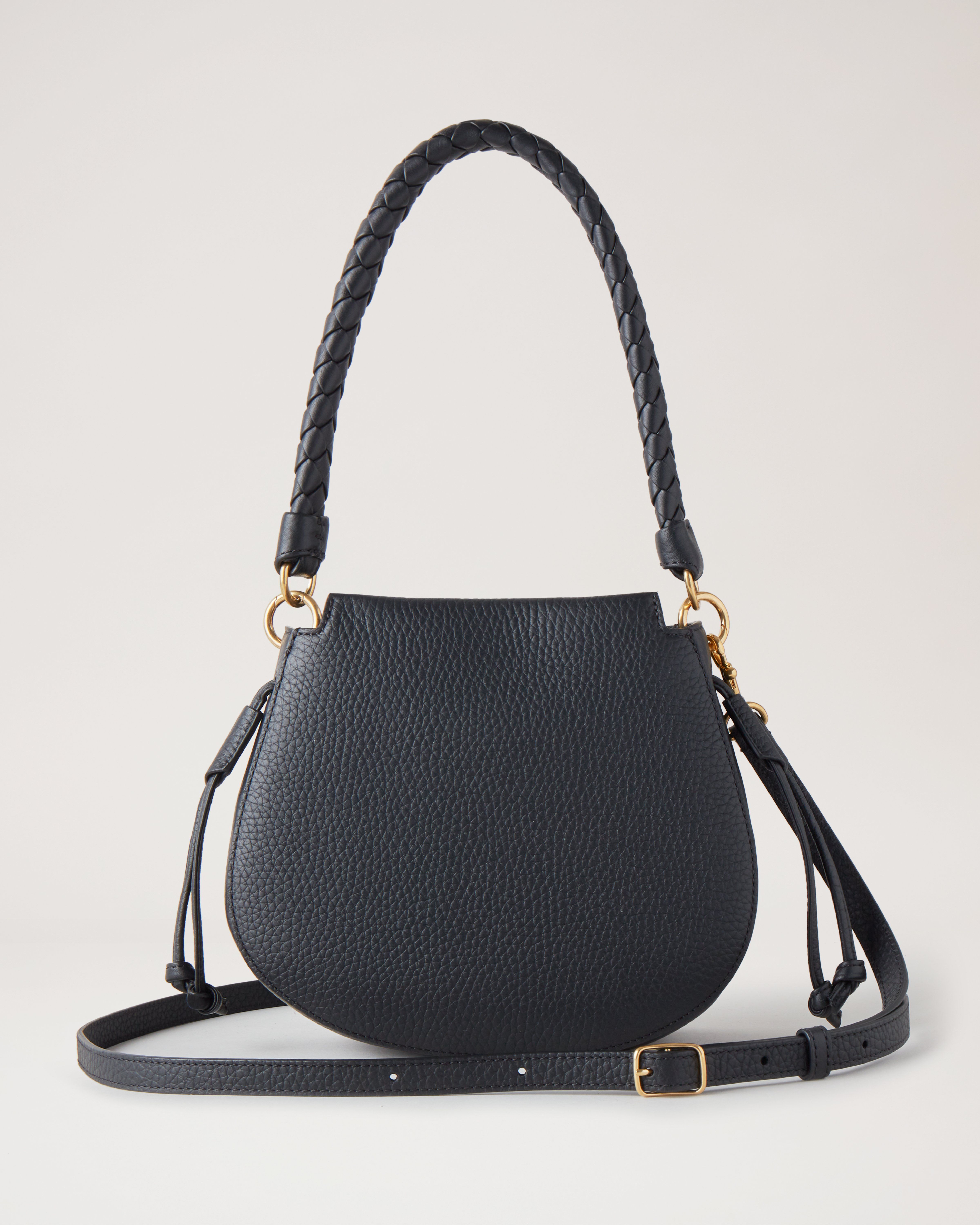 Mini Iris Hobo, Black Heavy Grain, Iris