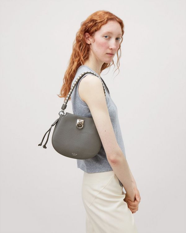 Mini Iris Hobo, Black Heavy Grain, Iris