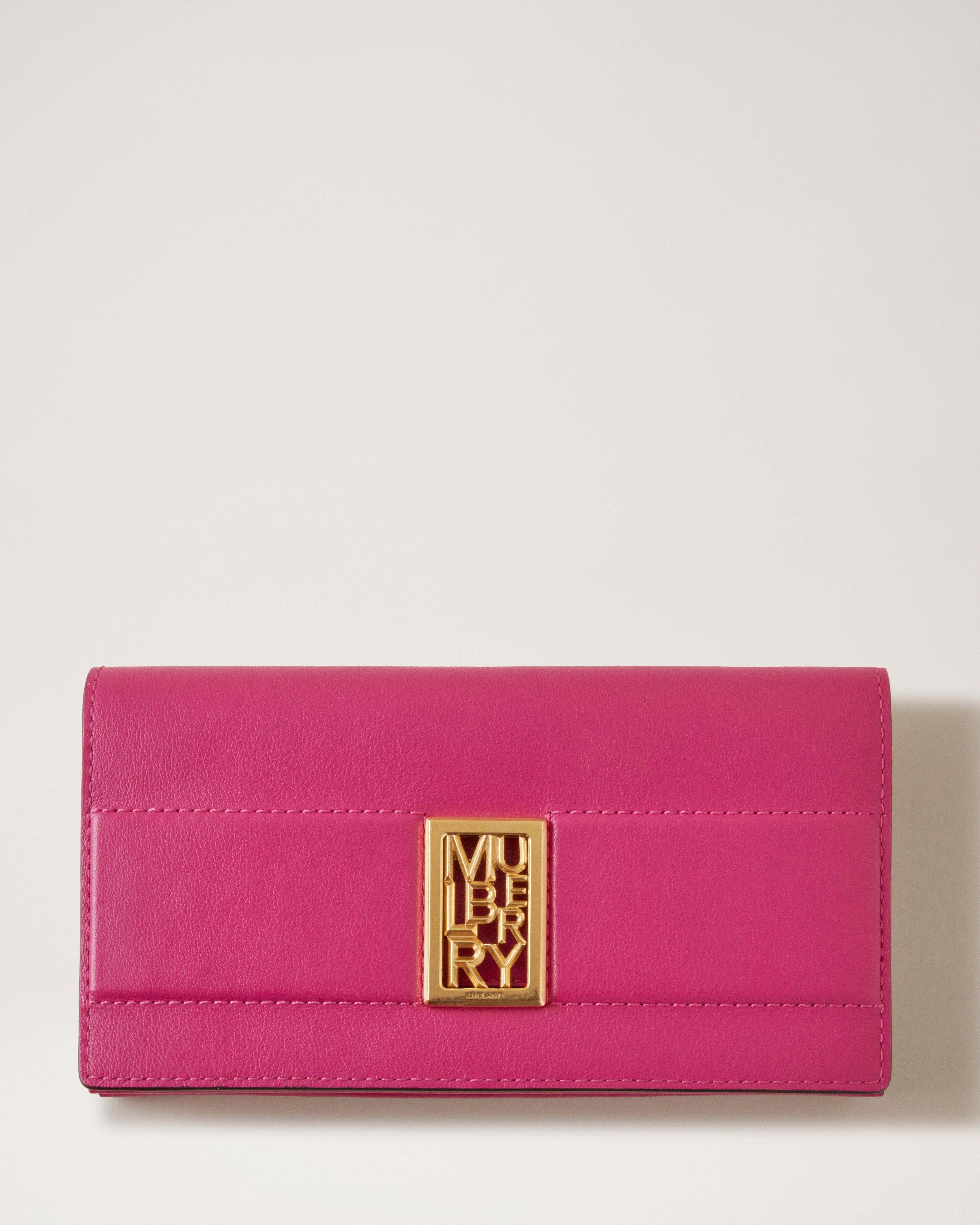 Sadie Wallet | Mulberry Pink Silky Calf Leather | Women | Mulberry