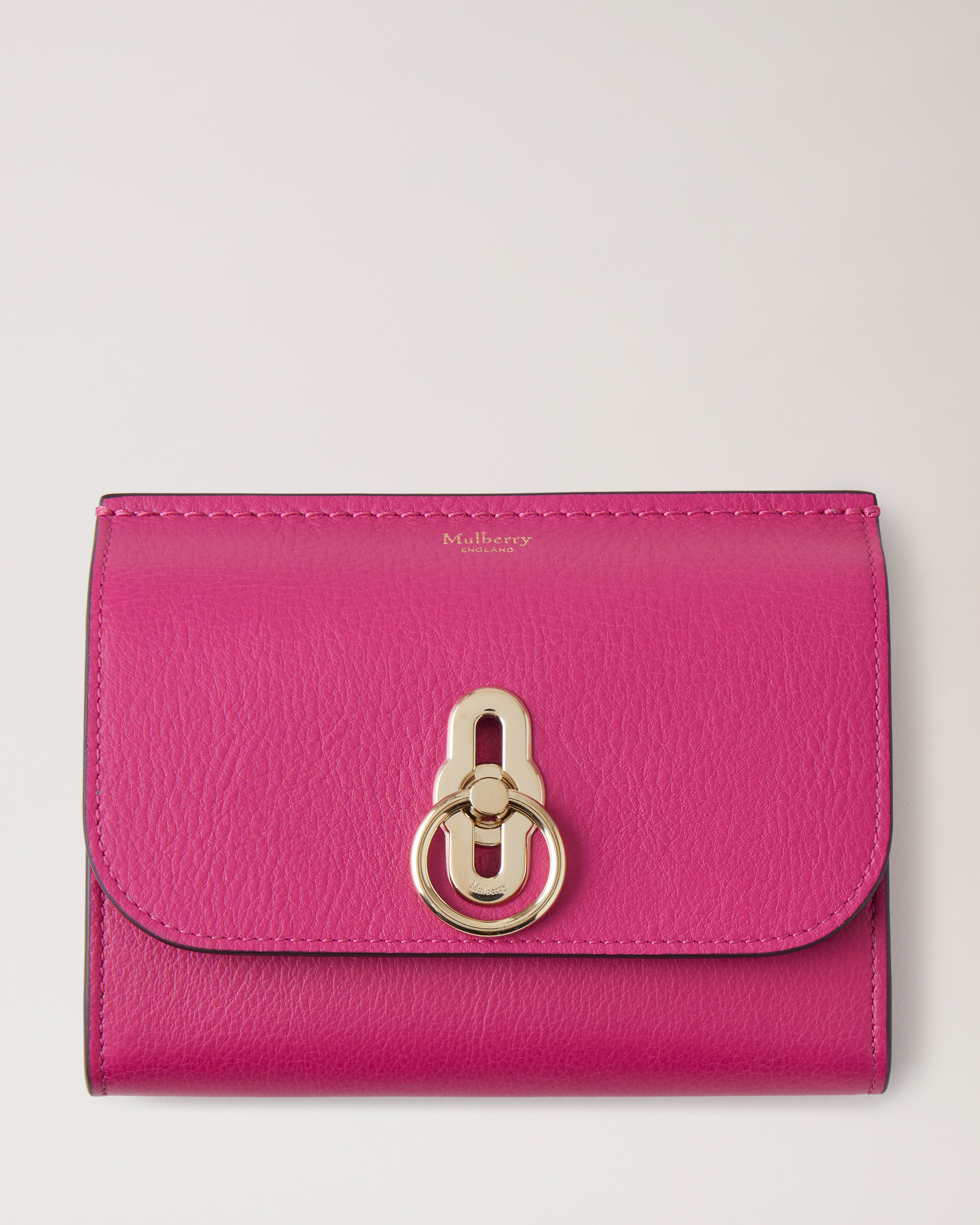 Amberley Medium Wallet Mulberry Pink Silky Calf Leather Women