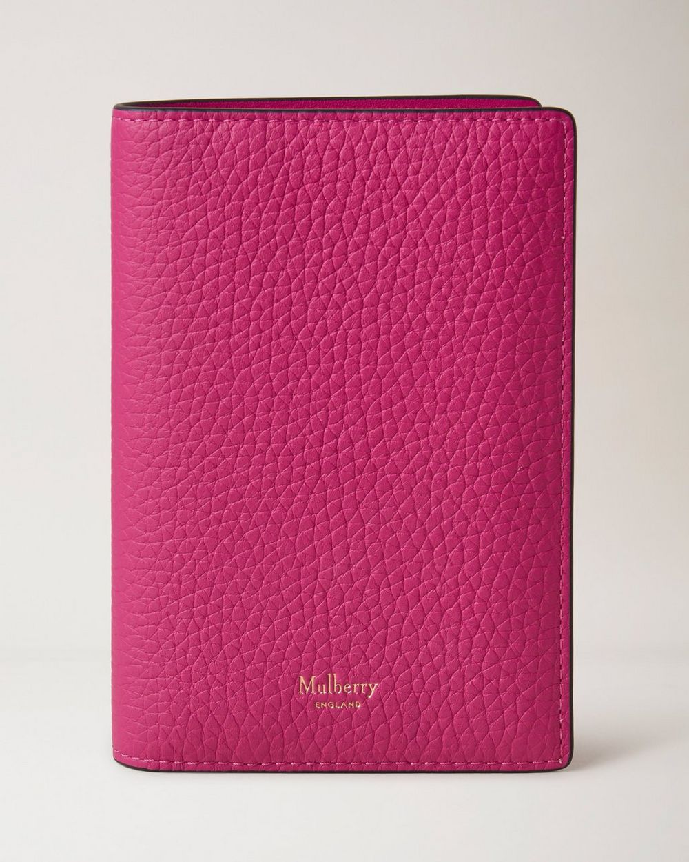 Passport Cover, Mulberry Pink Heavy Grain, Women