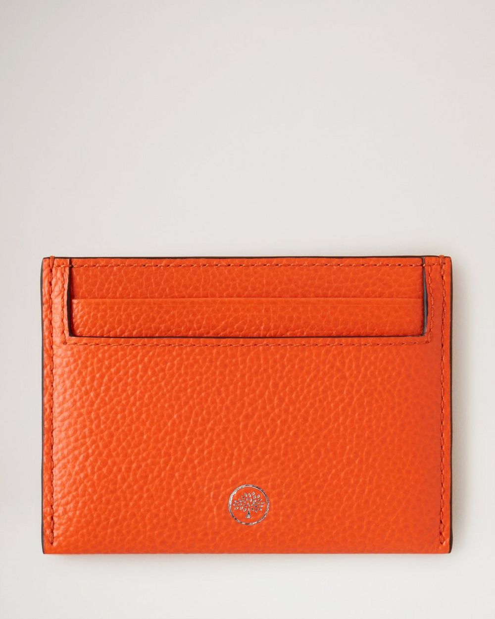 Credit Card Slip Mandarin Orange Heavy Grain Men Mulberry