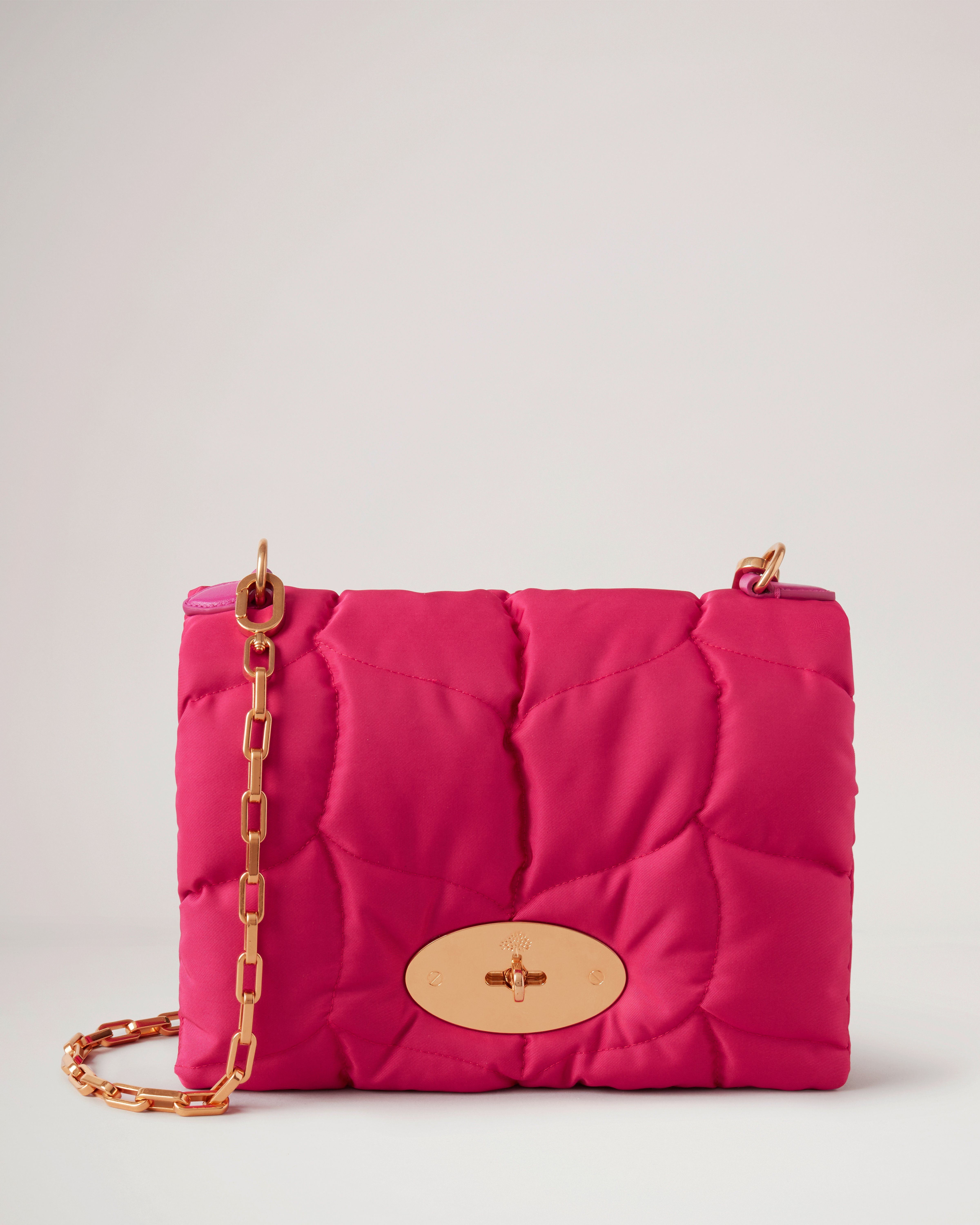 リトル ソフティ | マルベリーピンク パデッド リサイクルナイロン