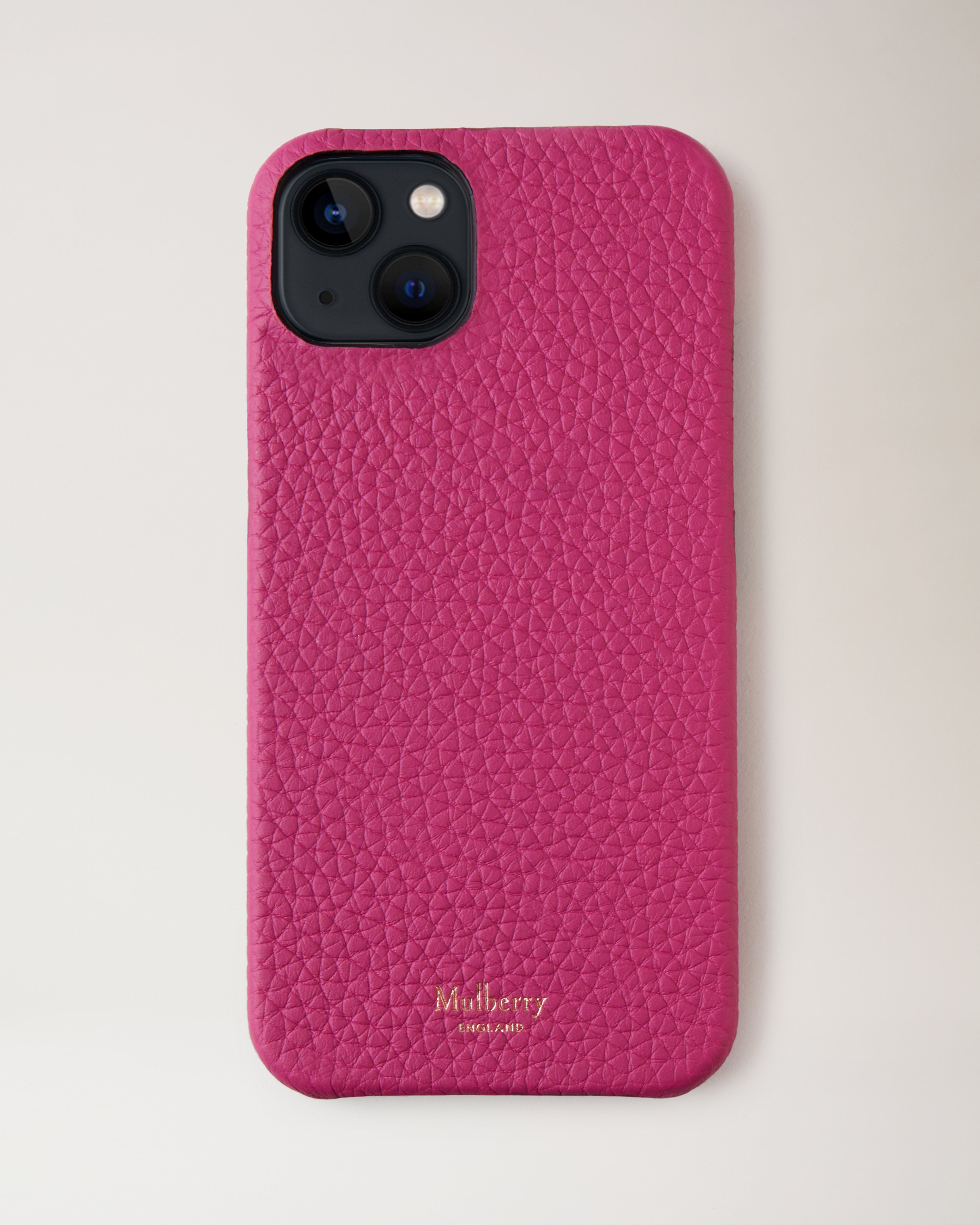 iPhone 13 Case | Mulberry Pink Heavy Grain | Women | Mulberry