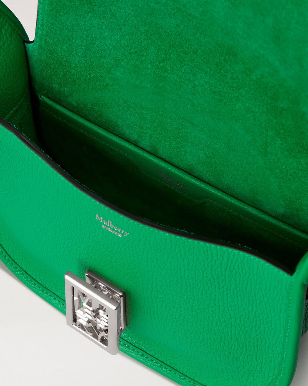 Small Sadie Satchel | Lawn Green Goat Print Leather | Women | Mulberry