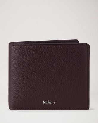 【関税&送料込】Mulberry Wallets Black Mulberry | 8 Card Wallet | Black Small Classic Grain | Men