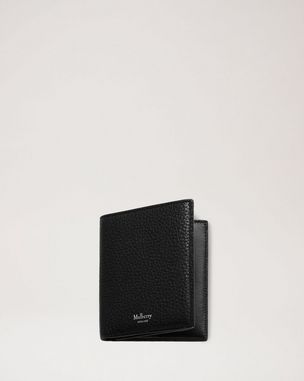 Card Wallet Black Small Classic Grain Men Mulberry