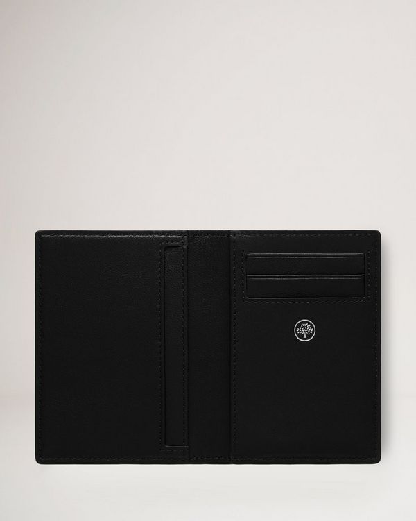 Card Wallet Black Small Classic Grain Men Mulberry