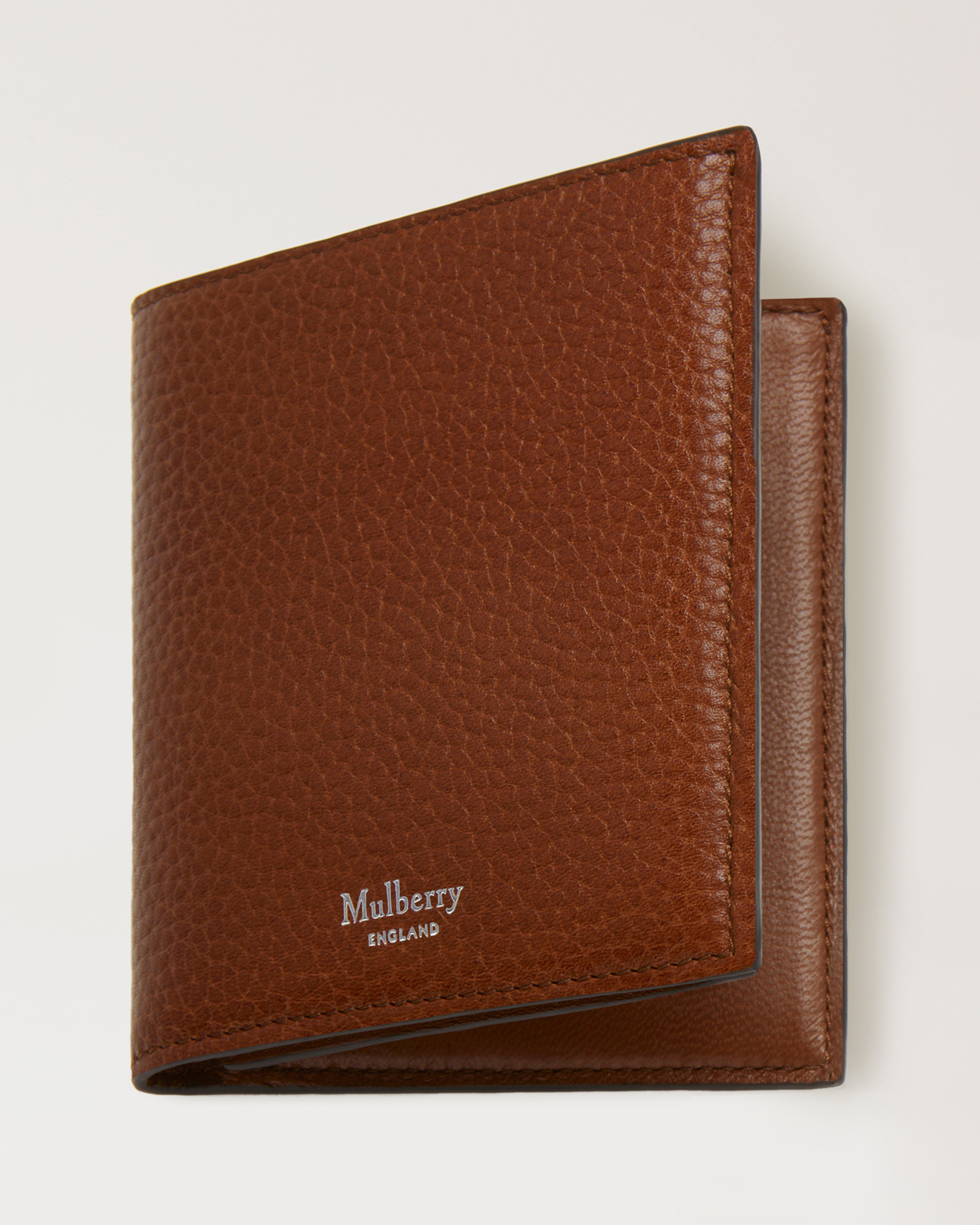 Trifold Wallet | Oak Small Classic Grain | Men | Mulberry